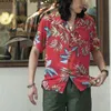 Camisas casuais masculinas Non Stock Tropical Arpical Shirt Summer Mens Lightweight Hawaiian Aloha Floral Shirts 240424