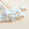 Decoração de festa 10pcs White Bowknot Balloon Sticks Sticks Automatic TowBar com clipe de snap