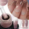 Nagellackmöte över 7 ml termisk gel nagellack ultratunna 3 lager temperaturbyte blöt av nagelkonstgellack för manikyr Y240425