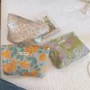 Bolsas de cosméticos Bolsa de algodão de maquiagem coreana para mulheres necessariamente maquiagem Organizador de viagens de viagem Floral Cosmetics Casos de lápis