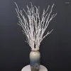 Fleurs décoratives 10 tête réaliste décoration intérieure fausses brindilles de plante ramification arborescence séchée vigne tige en plastique plantes artificielles bricolage