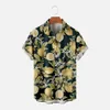 Chemises décontractées pour hommes de style chinois à la pointe à manches courtes à manches courtes HARAJUKU Streetwear Hommes Hawaiian Summer Hip Hop Bouton Up Beach Shirt 240424