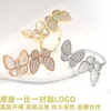 Hoogkosten prestaties sieraden gouden vlinderring luxe vinger vrouwelijke gepersonaliseerde mode en met gemeenschappelijke vnain