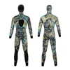 Camouflage pour hommes Camouflage de combinaison à manches longues Fission Fission 2 morceaux de néoprène submersible pour les hommes Gardez le costume de plongée imperméable chaleureux 240410