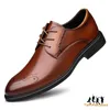 Casual Shoes Man Oxford Leather Men Business British Brown Office Black Sneakers