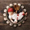 Care Newborn Baby Photography Props Sports Basketball Baseball Doctor Fireman Outfits Set Studio Shooting Photo Accessories Props