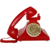 Accessoires Rotary Dial Téléphone Retro Retro Fandline Phones avec téléphone à cloche en métal classique avec haut-parleur et identifiant de l'appelant pour le bureau à domicile