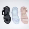 Casual Shoes Summer Ins Women's Matsuke Thick Sole Sandals Adult Girls Open Toe Solid Beach Ladies Non-slip Jelly Female