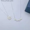 Pendant Necklaces Classic niche design peach hearts one two pieces necklace ladies love lucky star necklace Christmas gift Q240426