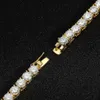 Złoty łańcuch tenisowy MOISSANITE Naszyjnik 925 18K Gold Certified 2,5 mm 3 mm 4 mm 5 mm 6,5 mm Tennis Choker Drobna biżuteria