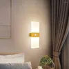 Lâmpadas de parede LED LED Lâmpada de indução humana Lâmpada acrílica Detecção da sala de estar da sala de estar de cabeceira simples Decoração de quarto de cabeceira