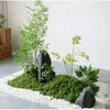 装飾的な花1セット鉢植えの植物シミュレーションモスフラワーオーナメントマイクロランドスケープグリーンホームガーデン装飾30/50g偽の草