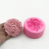 Moules nouvelles Big Flower Shape Silicone Moule Fondant Cake Savon Jelly Ice Chocolate Decoration Tool Tool 3D Rose Moule Argile Résine DIY ART