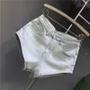 Women's Shorts New Korean Womens Jeans Stretch Slim Cotton Denim Shorts A-line Hot Pants Women Clothing Sky Blue Y240425