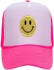 Lovers Caps Face Sequins Printing Neon High Crown Mesh Back Trucker Hatfor Men and Women30550639606175