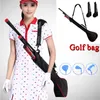 1 PC Portable Lightweight Golf Clubs Carry Bag with Three Mini Nylon Travel 240424