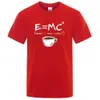 メンズTシャツメンズTシャツコーヒーe = MCレタープリントTシャツ高品質のピュアコットン短いスリーズサイズのティーシャツ男性女性服J240426