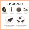 Lisapro Элегантная черная золотисто -воздушная щетка 2.0. Наденькая кишка для волос и стилера Volumizer Многофункциональная продувочная сушилка 240425