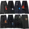 Jeans masculin Y2K JNCO de haute qualité brodée Hip Hop Baggy Jeans Tribal Gothic Strtwear Harajuku Black Pantal