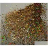 Nail Glitter Holographic Chunky 24 Colors 200g Face Body Eye Festival Polyester J441068 Drop Delivery OTQ2T