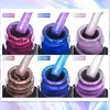 Nagellack möte över 7 ml auroras termisk nagelgel polsk champaign guldgradient temperatur förändrad glitter uv gel lack naglar konst y240425