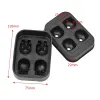 Verktyg Lmetjma 3D Skull Ice Cube Tray med tratt Silikon Flexibel 4 Cavity Ice Maker Molds Ice Cube Maker Ice Cream Tools KC0294