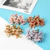 Getrocknete Blüten 10/20pcs künstliche Seidenblumen Kopfversteigerung Orchidee Magnolia Blume für Home Weihnachtsdekoration DIY Haarnadelzubehör