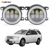 Montagem de luzes de nevoeiro LED eemrke 30W/ 40W para Ford Taurus x 2007 2008 2009 com lente transparente + Angel Eyes DRL Daytime Running Lights 12V PTF Acessórios para carros