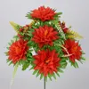 Dekorativa blommor 10 imitation krysantemums buketter hem dekoration ornament trädgårdsarbete vardagsrum krukväxter