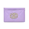 Wallets PU Short Card Bag Womens Small Fragrant Wind Lingge 2023 New Ultra Thin Card Case Business Card Holder Genuine Leather Mini Change Bag Trendy