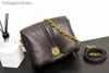 Toppklass LoeweElry Originalväskor Autumn Winter New Highend Fashion Pill Bag Chain Bean Curd Bag Armpit påse Små fyrkantig väskeväskor med riktig logotyp