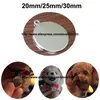 Tag de chien 30 mm / 25 mm / 20 mm cercle rond