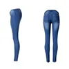 Kvinnors jeans kvinnor mager stretch blyerts capri casual vintage denim byxor låga midja byxor kvinnlig pojkvän plus storlek höst jegging