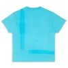 Toppkvalitet 24SS målade fickor Korta ärmar Vintage Oversize T -shirt Men