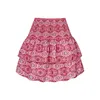 Spódnice Summer Floral plisted spódnica damska vintage Ruffle print różowy moda y2k krótka wypoczynek wakacje bohemian minisplirt 230817 Drop dhxno