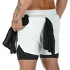 Men's Shorts Mens 2 in 1 Running Shorts with Zipper Pocket Towel Loop Gym Athletic Shorts 5 Lightweight Quick Dry Workout Shorts with Liner d240426