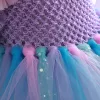 Sneakers Girls Mermaid Tutu sukienki Princess Birthday Party Sukienki dla dziewcząt Starfish Halloween Cosplay Cosplay Kostium syreny 112Y