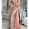 Vêtements ethniques Royal Africain Crystal Work Maroc Dubai Kaftan Wedding Brides Dmaid Robe