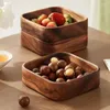 Assiettes Plateau de dessert de fruits secs en bois