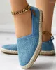 Scarpe casual espadrilles Calzature a pannelli di contrasto femminile Flat Flazy Flats Flazy Flazy Flazy Flazy Flat