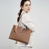 Lato 2024 Cowhide Tote Bag Women Rekometra dojeżdżająca do pracy wszechstronna duża teczka