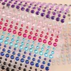 Tattoo Transfer 900PCS Face Gem Self-Adhesive Rainbow Color Rhinestone Decoration Stickers Christmas Crafts Body Hair Nails Makeup Carnival 240427