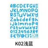 Tattoo Transfer 2st 26 Alphabet A-Z Cartoon Planner Stickers Waterproof Colorful Creative DIY Letter Number Sticker for Kids Cup Laptop 240427