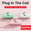 Twok Cell Phone Power Banks 2-in-1ミニポータブル10000MAH外部バッテリープラグプレイパワーパックCタイプ高速で効率的な充電器240424