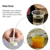 Kubki jednorazowe słomki plastikowe degustację przezroczyste szklanki mini szkła do picia S na przyprawy próbki