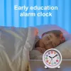 Relógios relógios modernos relógios de parede silenciosa fáceis de ler ferramentas educacionais contando tempo ensinando relógio para crianças adolescentes meninos meninas meninas