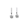sier earrings s925 womens sine 6 claw earringsエレガントでシンプルなスタイルモソナイト高度なイヤリングタッセルジュエリージュエリー