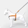 Hundhalsar Loudik Portable Big Harness and Leash Set Justerbart läder Made Webbing Small Medium Large Traction Pet Leads Tillbehör