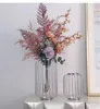 Vases Light Luxury Silver Vase Decoration Living Room Flower Arrangement Dining Table TV Cabinet Simple And Creative Home