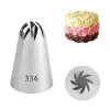 Formar 1PC Piping Munstycken stor storlek Dekor Cream Flower Rose Icing Tips Cake Fondant Baking Tool Cupcake Decoration #336